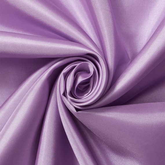 Lavender Polyester Lining Fabric Silk Habutae 60" Wide Habotai Habutai By The Yard
