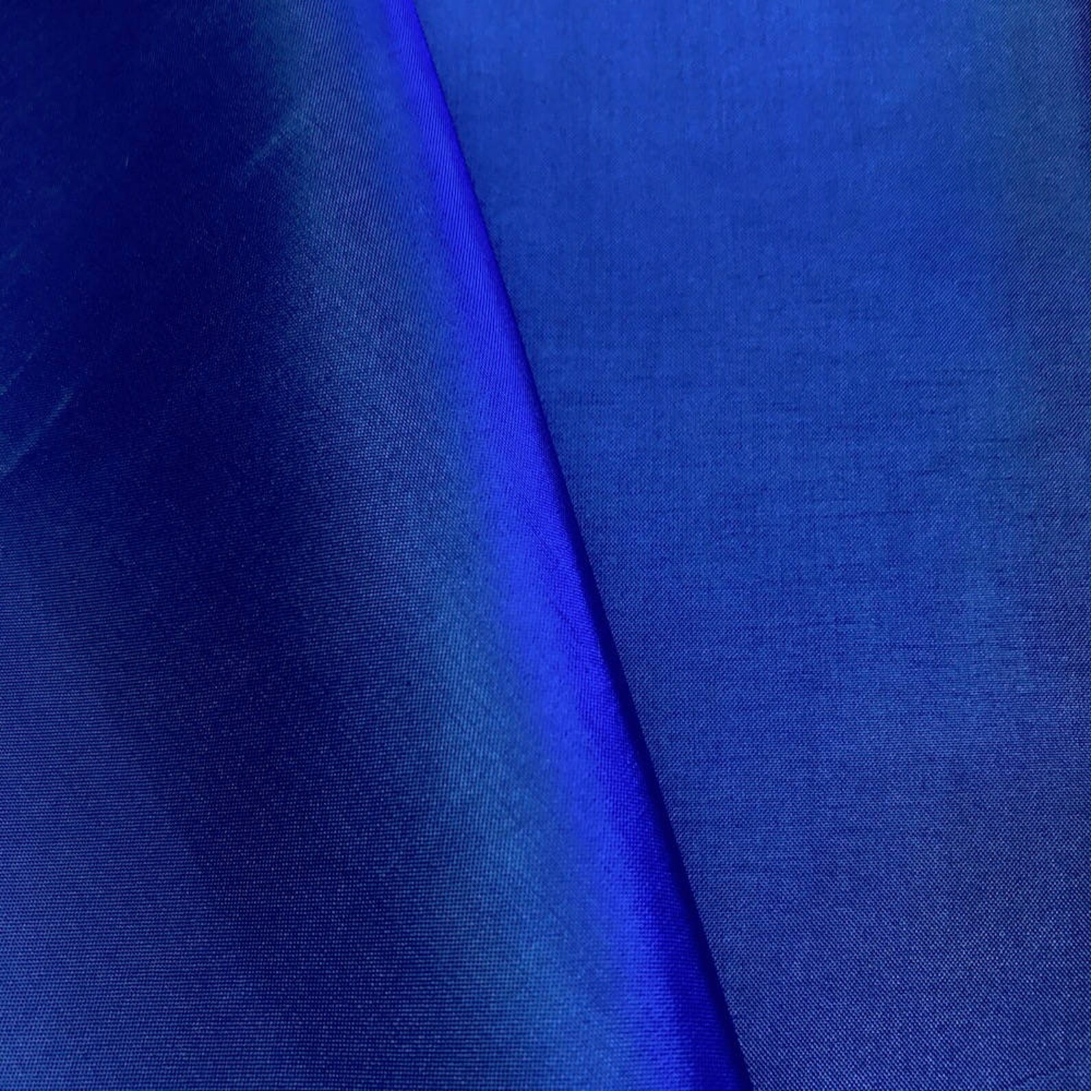 Royal Blue Polyester Lining Fabric Silk Habutae 60 Wide Etsy
