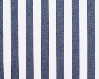 Ottertex™ Printed Canvas Fabric Waterproof Outdoor 60" Wide 600 Denier By The Yard -  Slim Stripes Navy