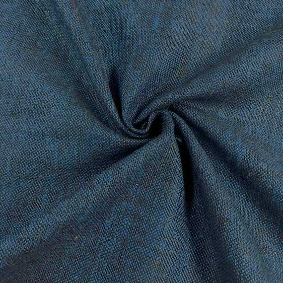 Seidenstoff Seide Seide Blau Meterware Petrol Matka Seidenstoff