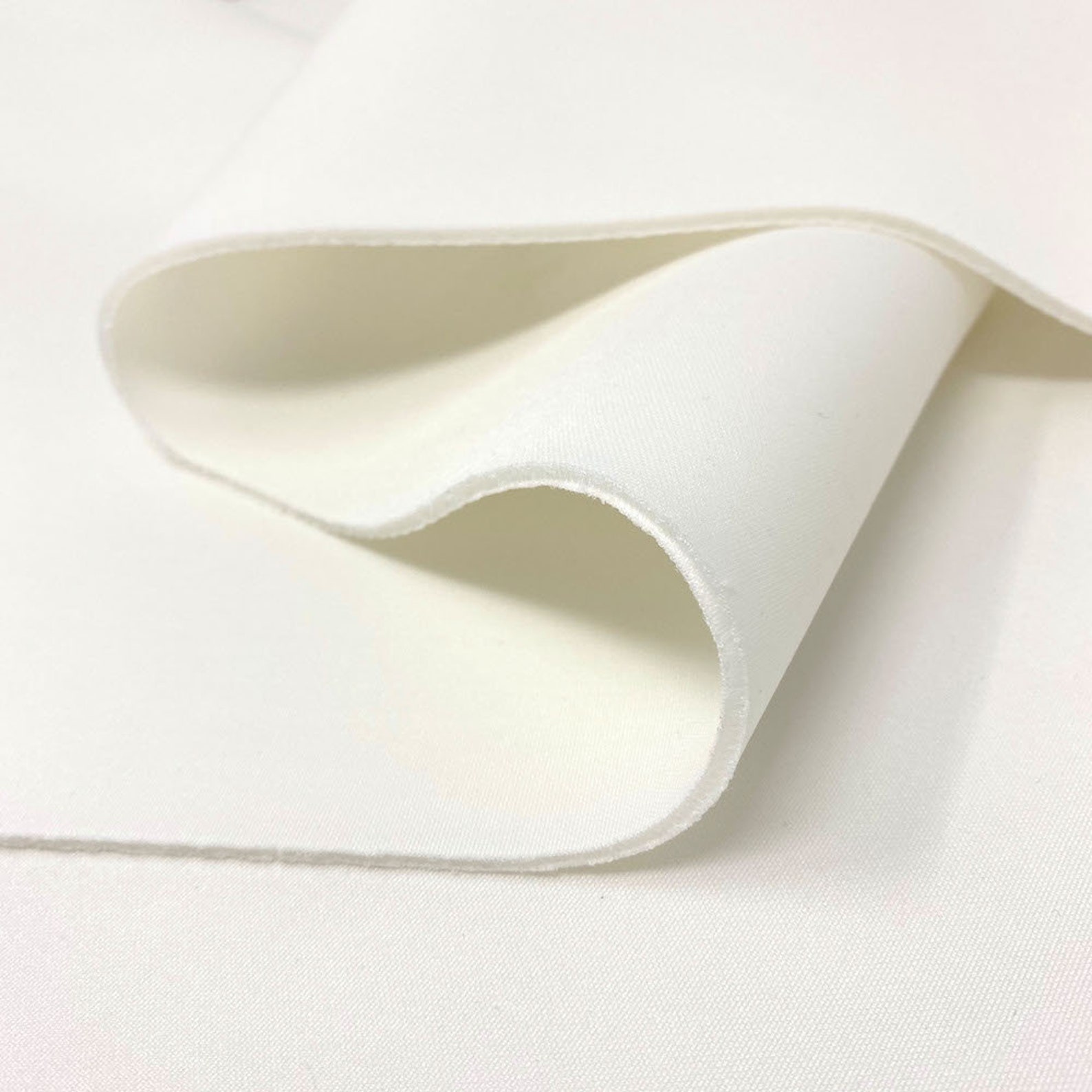 white scuba knit fabric