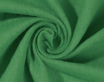 Kelly Green Cotton Flannel Fabric 45" Wide Soft Warm Comfy By The Yard