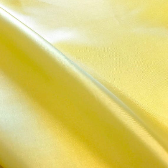 POLYESTER LINING FABRIC YELLOW 60/" WIDE BY THE YARD USED FOR SUITS JACKETS