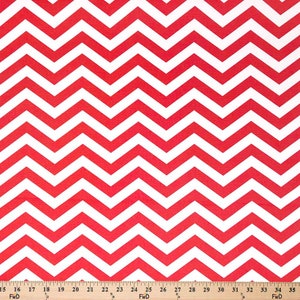 Ottertex™ Printed Canvas Fabric Waterproof Outdoor 60&quot; Wide 600 Denier By The Yard - ZigZag Red