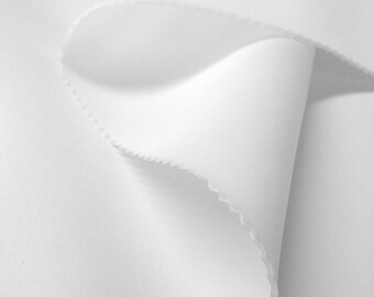white scuba knit fabric