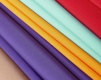 Tissue Faille Fabric Faux Silk Stretch Polyester Woven Blend Material By The Yard & Wholesale