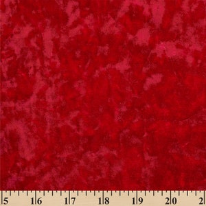 Tela de terciopelo triturado elástico de 62&quot; cortada a medida - Rojo