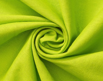 Apple Green 100% Cotton Voile Fabric Solid Pattern 60" Wide By the Yard Apparel, Quilting