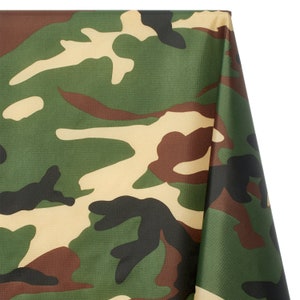 Ottertex® Nylon Ripstop 70 Denier (PU Coated) - Jaguar Camouflage Print Fabric 61" By The Yard