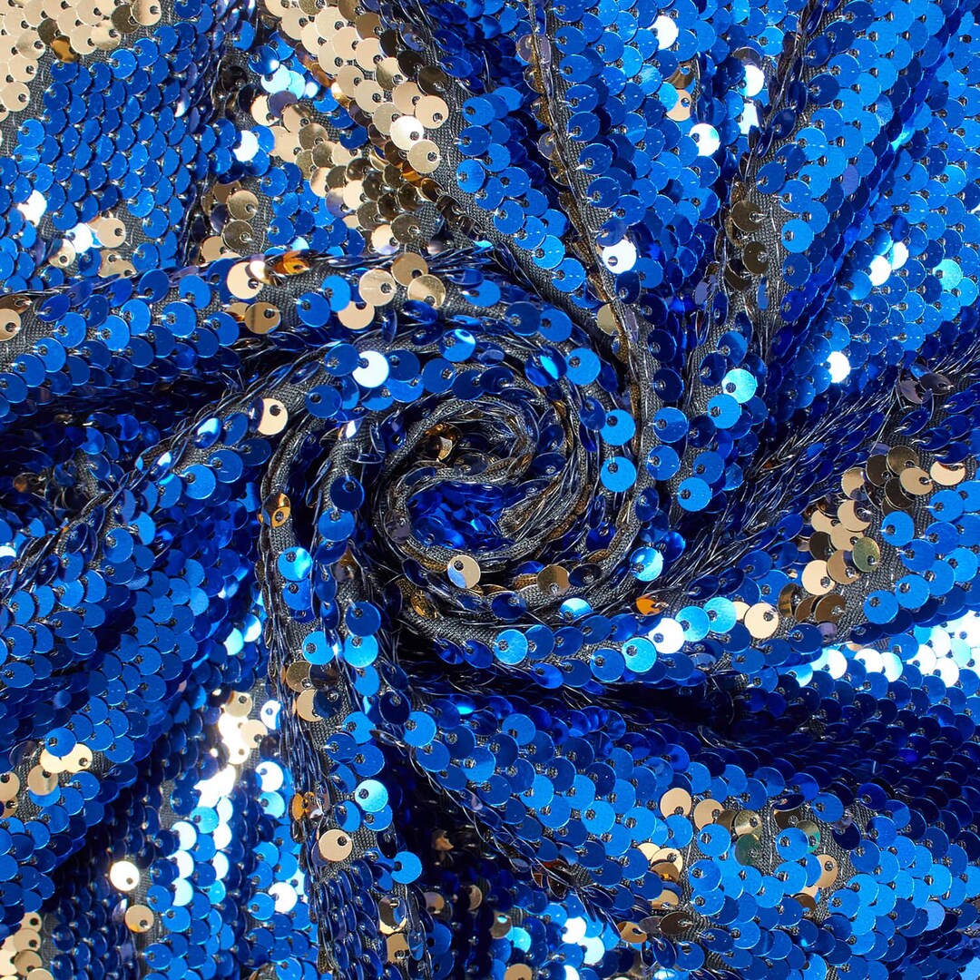 Reversible Sequin Two-sided Reversible Sequins Fabric on Stretch Mesh 58/60