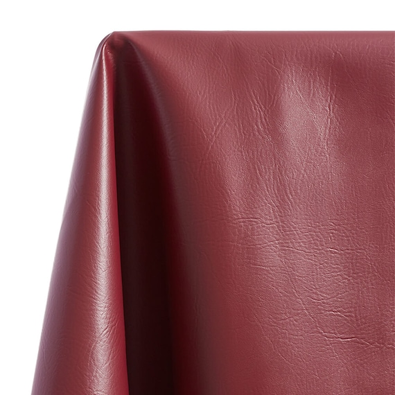 Ottertex Vinyl Fabric Faux Leather Pleather Upholstery 54 Wide by The Yard (Red)