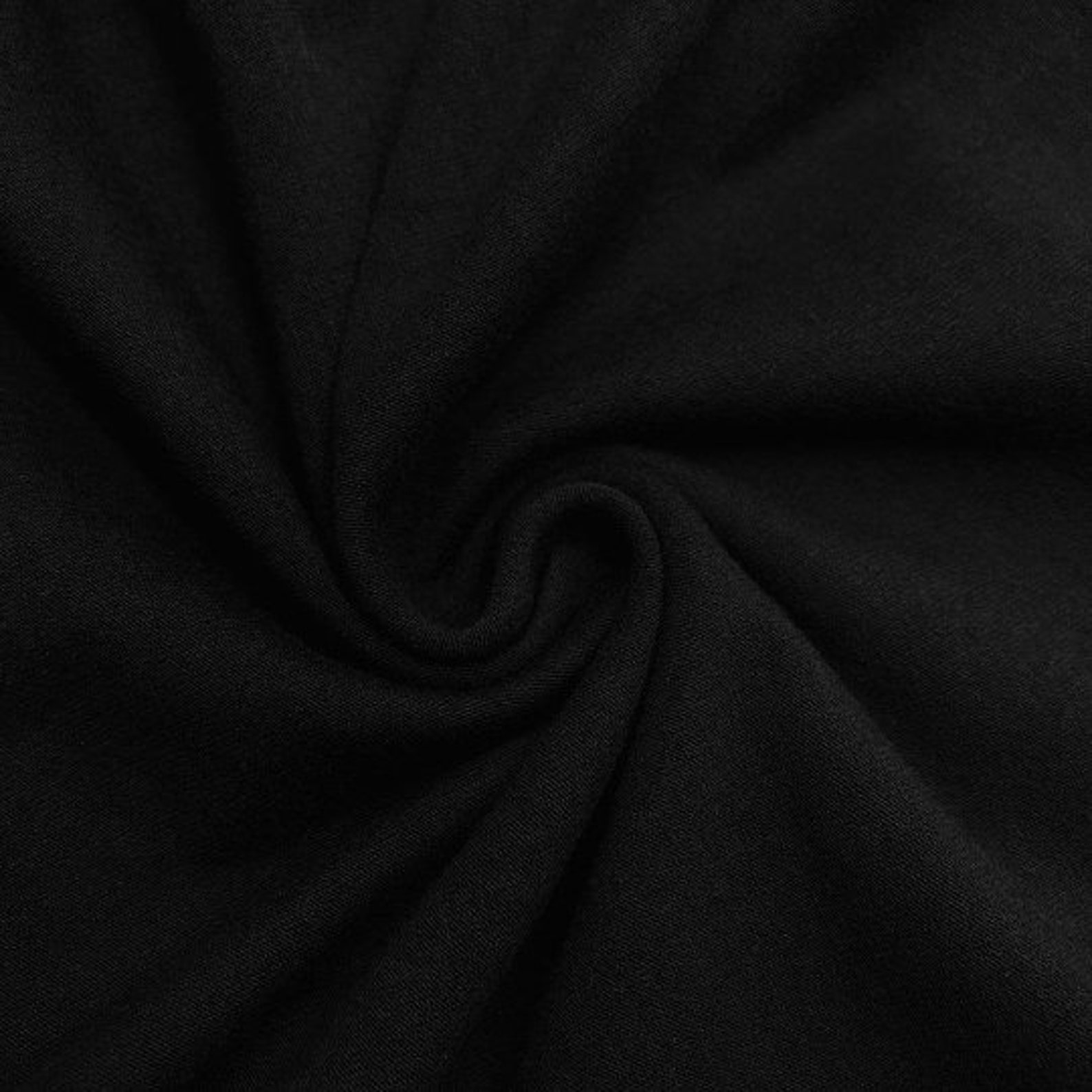 Black Cotton Jersey Spandex Knit Stretch Fabric 58/60 Etsy