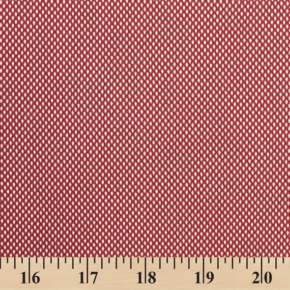 Polyester Knit Diamond Mesh Fabric Burgundy Sheer Polyester 63