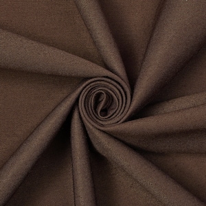Sicilian Stretch Twill 60&quot; Chino Fabric By The Yard - Brown