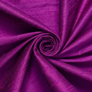 Magenta 100% Pure Silk Dupioni Fabric 54&quot;Wide BTY Drape Blouse Dress Craft FREE SHIPPING