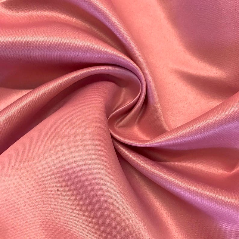 Dusty Rose Matte Satin Peau de Soie Duchess Fabric Etsy