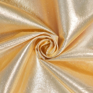 Tissue Lame Fabric Shiny Gold for Craft Decoration Costume Design 44&#39;&#39; Wide By The Yard