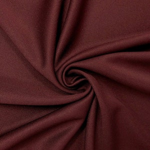 Wine Scuba Double Knit Fabric 100% Polyester 58/60'' Wide Sold By The Yard