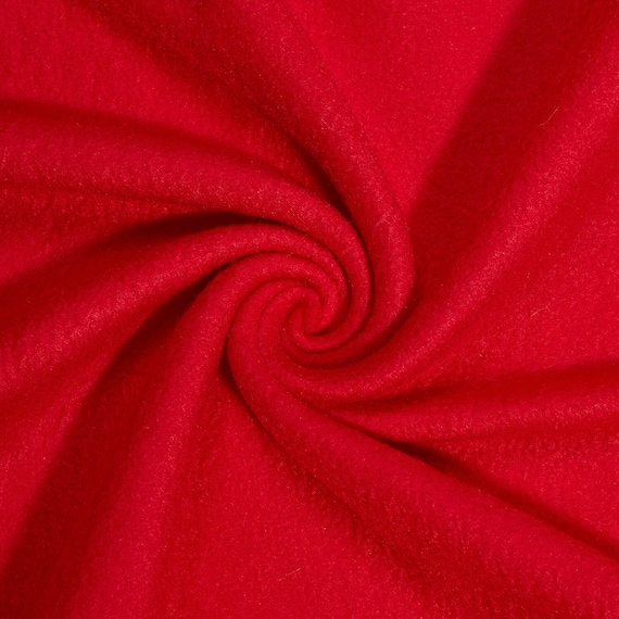Red Solid Polar Fleece Fabric Anti-Pill 60" Wide By the Yard