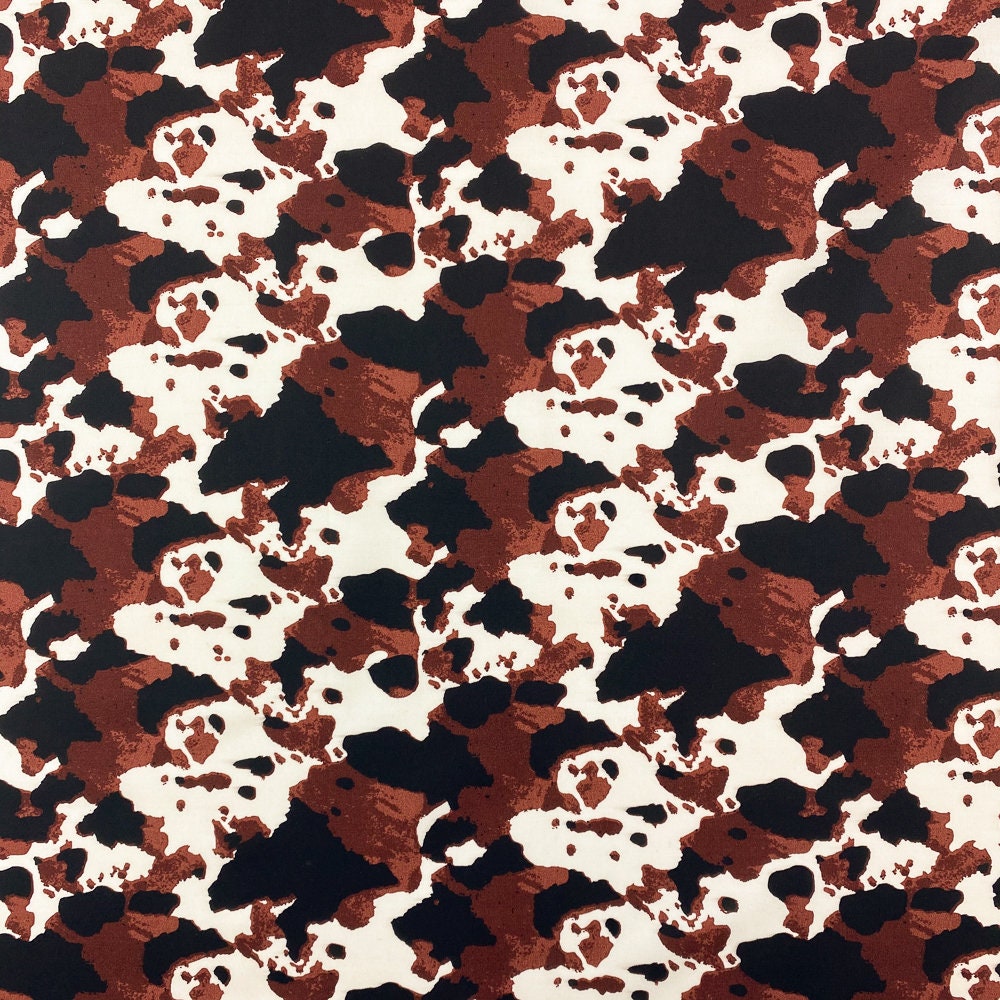Brown Cow Print Fabric Brown Cow Print Fabric
