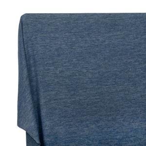 Brushed Two-Tone Hacci 68&quot; Knit Fabric By The Yard - Blue
