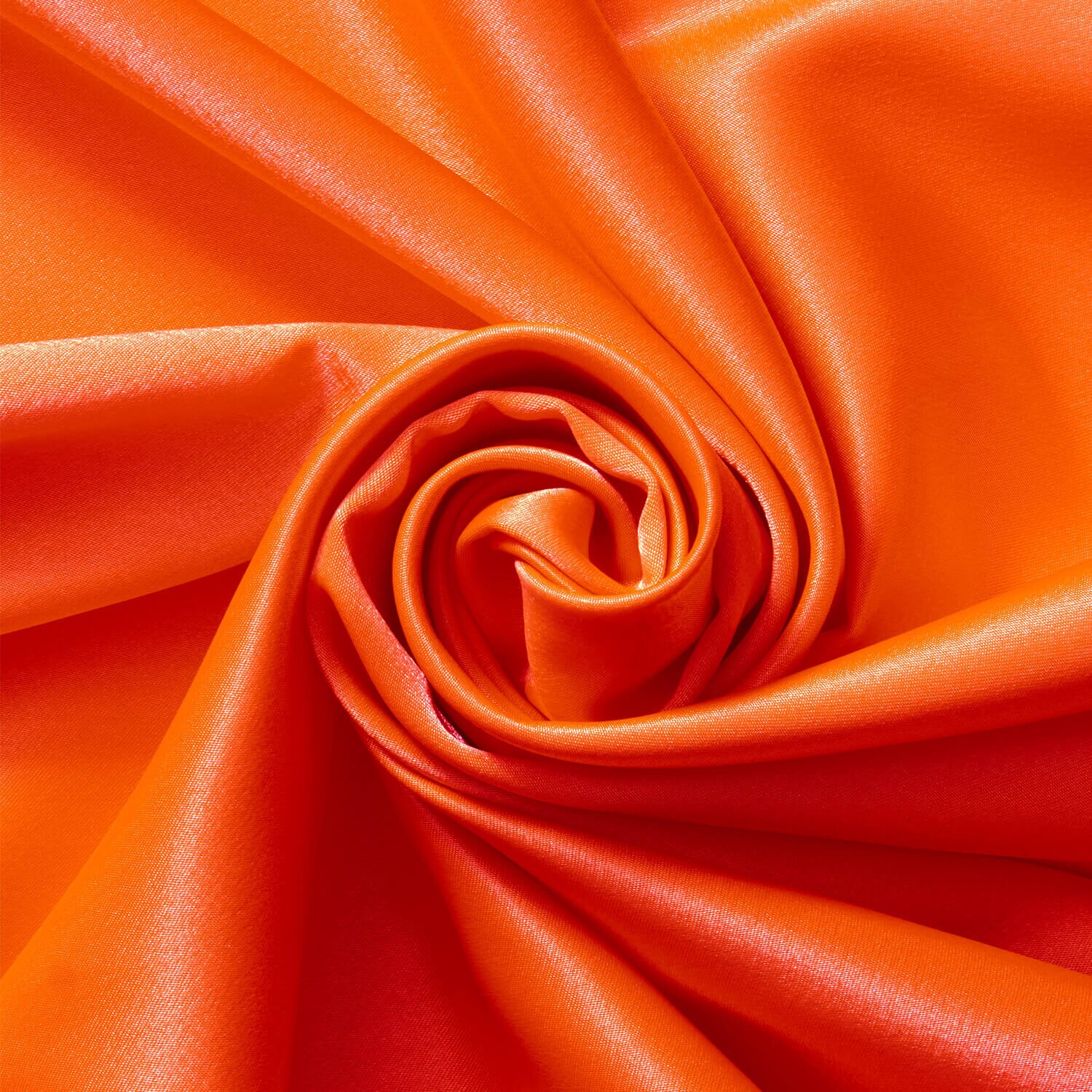 Neon Orange Crepe Back Satin Bridal Fabric for Wedding Dresses