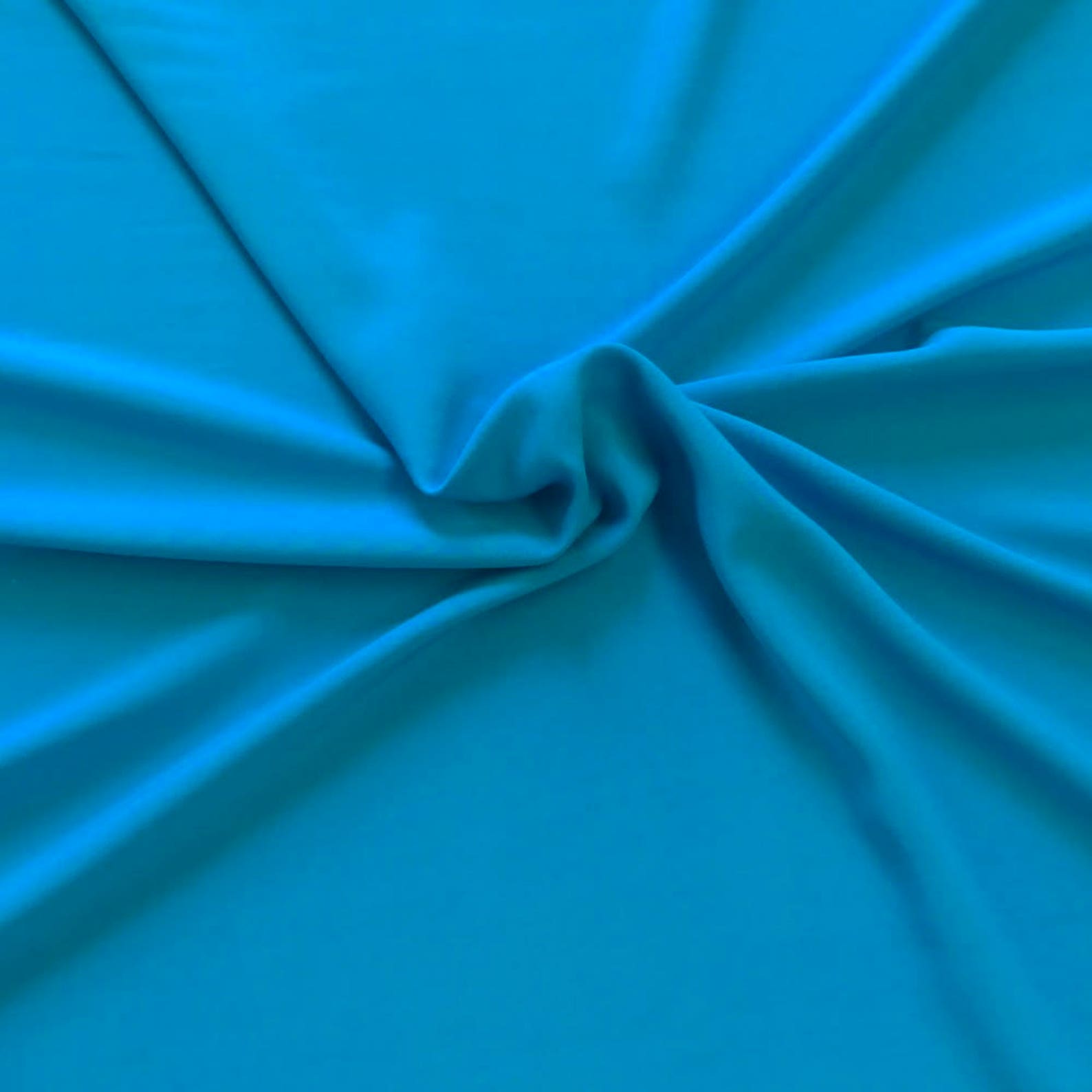 Turquoise Rayon Challis Fabric 100 Rayon 53/54 Wide Etsy