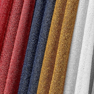 Lightweight Metallic Lurex Shiny Stretch Polyester Jersey Knit Fabric By The Yard - For Sewing Apparel, Accessories, & Décor