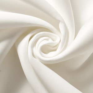 Off White Scuba Knit Fabric 1.5 mm Thick Neoprene Polyester Spandex Sold BTY 58&#39;&#39; Wide