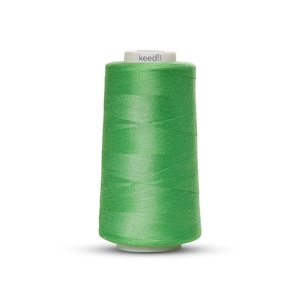 Keedil All Purpose Polyester Serger Sewing Thread - 3000 Yard Spool Kelly-Green