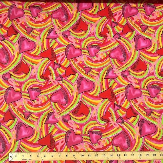 Buy Crush Red Print Fabric Cotton Polyester Broadcloth by the Yard