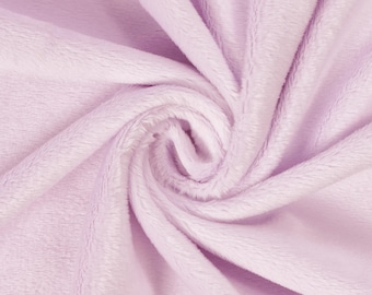 Lilac Smooth Minky Super Soft Cuddle Fleece Fabric 58/60" Sold By The Yard