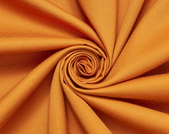 Julien Brushed Twill 60" Cotton Fabric By The Yard - Pumpkin