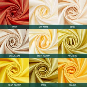 Premium Filament Yarn Polyester Crepe Back Satin Bridal (58/60 Inch) Silky Fabric By The Yard For Sewing Apparel, Accessories, Décor & More image 4