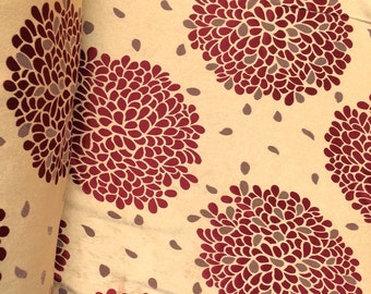 Burgundy Velvet Jacquard Damask Fabric 118'' Wide sold By The Yard for Curtains, Drapery, Upholstery (906-5)