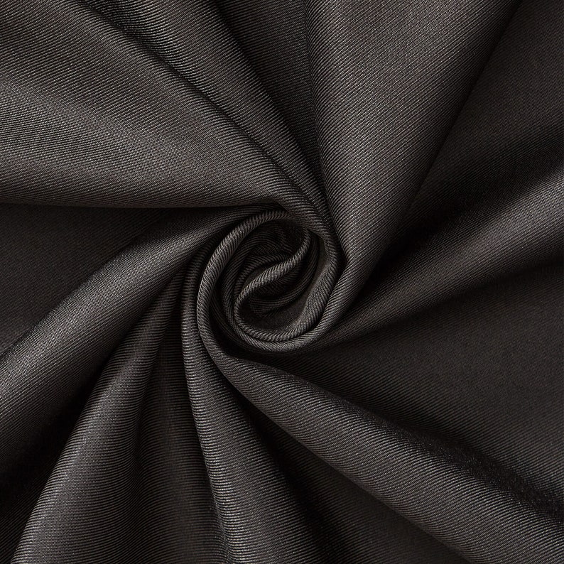 Black Twill 100% Polyester Diagonal Weave Fabric 58/60 - Etsy