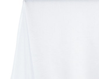 White Crystal Sheer Organza Fabric for Fashion, Crafts, Decorations 58" By the Yard
