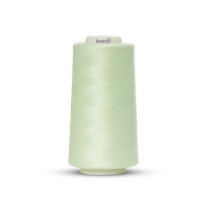 Keedil Polyester Serger Nähgarn - 3000 Yard Spool Mint