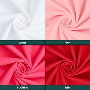 Cotton Flannel Fabric (5 oz) 100% Hypoallergenic 44/45 Inch Insulating By The Yard For Sewing Apparel, Accessories, & Décor image 2