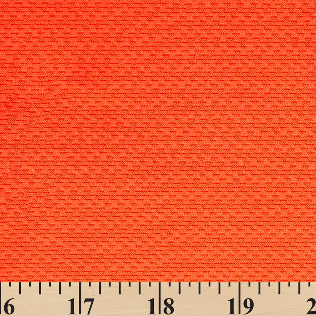 Neon Orange Dricloth Microfiber Jersey Fabric Athletic Polyester Spandex 60  Wide Stretch Sold BTY -  Canada