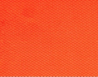 Neon Orange DriCloth Microfiber Jersey Fabric Athletic Polyester Spandex 60" Wide Stretch Sold BTY