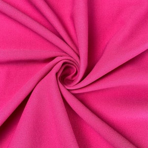 Crepe Scuba Knit Polyester Spandex Stretch 60 Inch Fabric By The Yard - Fuchsia