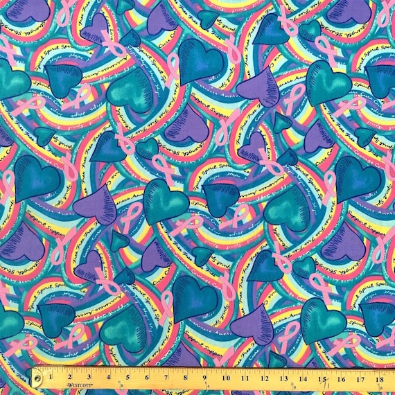 Buy Crush Blue Print Fabric Cotton Polyester Broadcloth by the