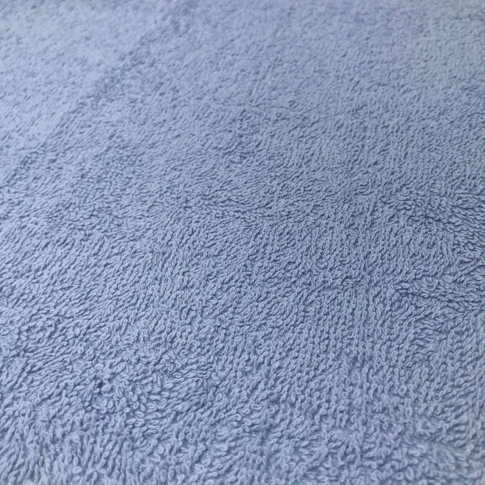 Light Blue Terry Cloth Fabric 45 Wide 100 Cotton Sold Etsy