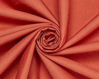 Rust Cotton Polyester Broadcloth Fabric Apparel 45" Inches Solid PolyCotton Per Yard