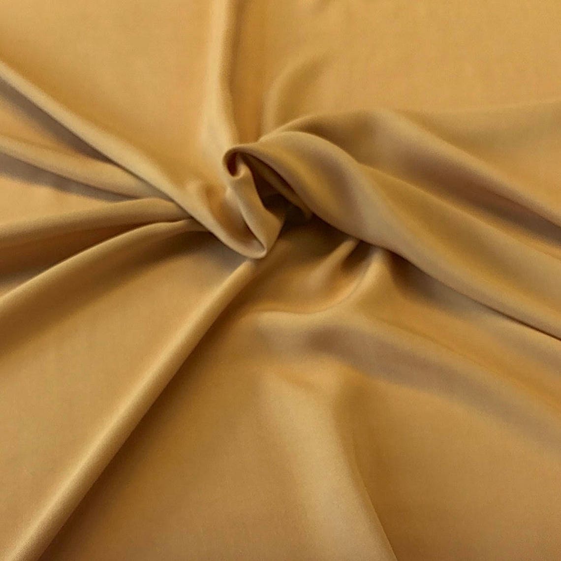 Gold Rayon Challis Fabric 100 Rayon 53/54 wide Sold by Etsy
