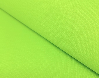 Ottertex®  Polyester Ripstop (PU Coated) 8.7oz 100% Polyester 58/60" Wide Waterproof Fabric BTY Lime Green