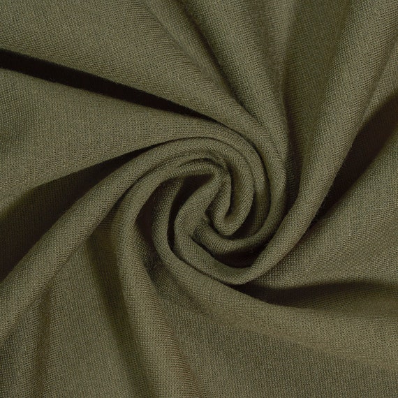 Ponte De Roma Stretch Knit Fabric Rayon Nylon Spandex Olive Green 60 Super  Soft by the Yard -  Canada