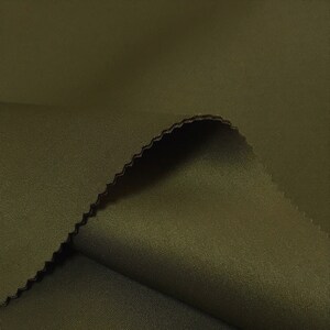 Olive Scuba Knit Fabric 1.5 mm Thick Neoprene Polyester Spandex Sold BTY 58'' Wide