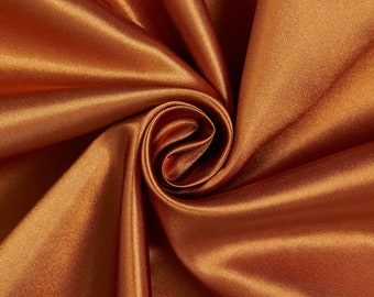 Antique Gold Charmeuse Bridal Satin Fabric for Wedding Dress 60" inches By the Yard Charmuse